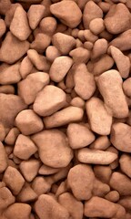 Obraz premium A close-up pile of variously shaped and sized rocks, with a textured and rough appearance