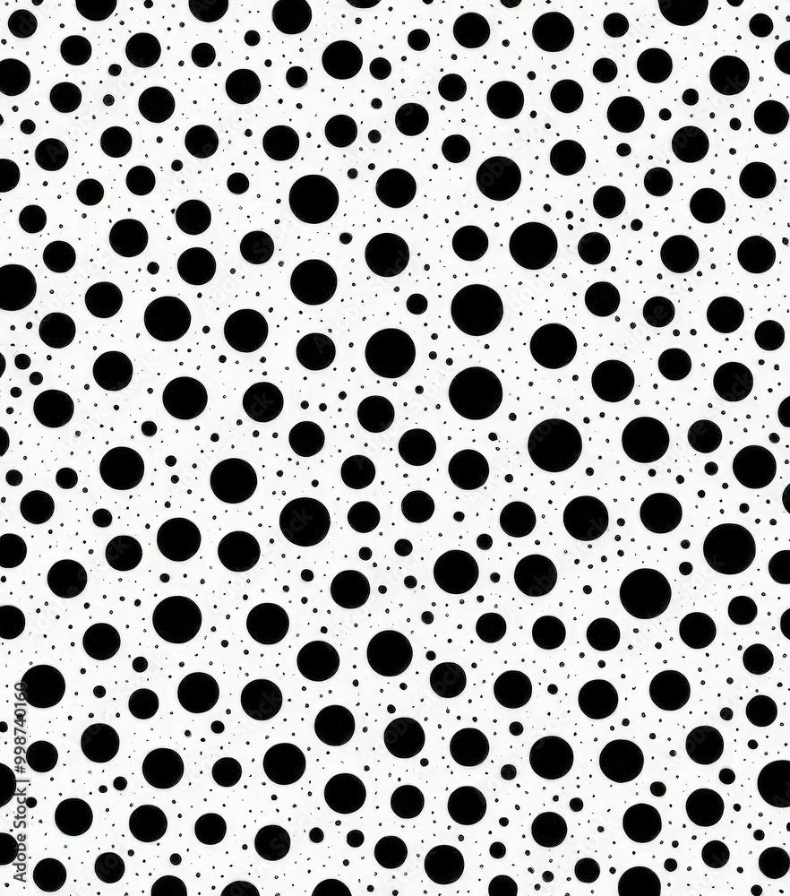 Aufkleber a repeating pattern of black dots on a white background