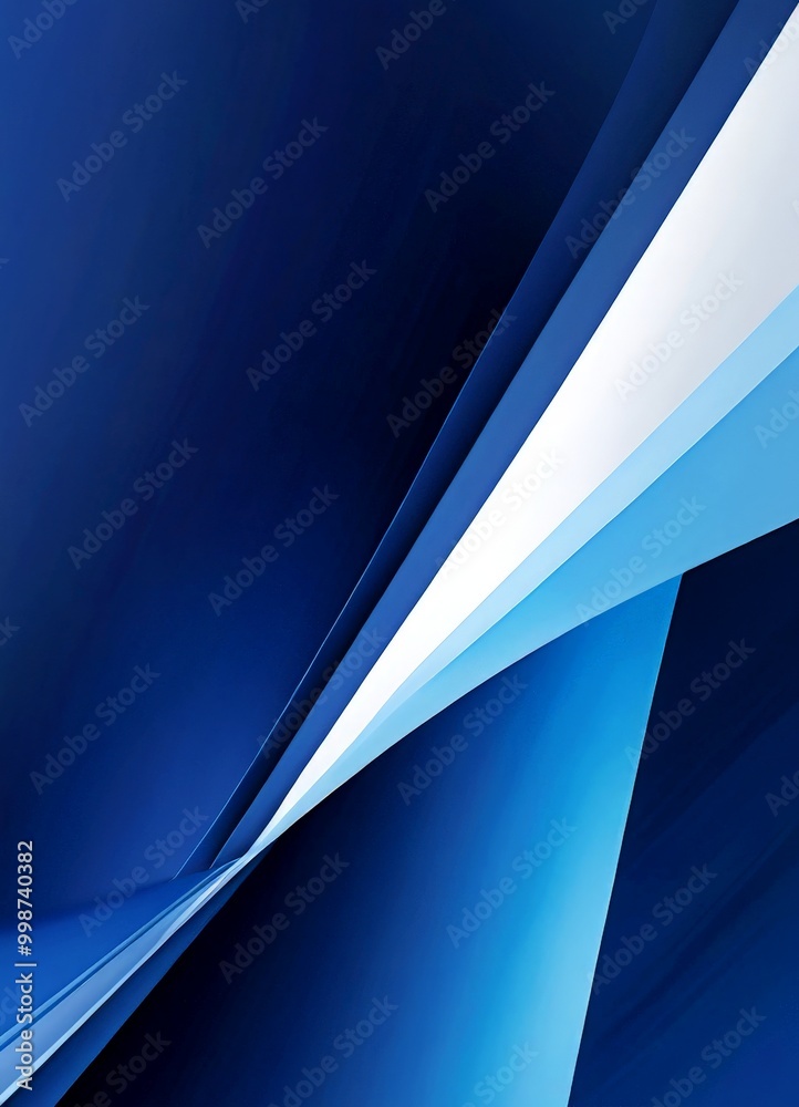 Aufkleber a striking abstract composition of intersecting blue and white lines, creating a dynamic and visually captivating pattern