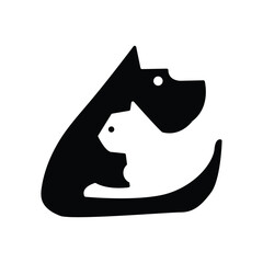 CAT AND DOG COMBINATION LOOGO DESIGN