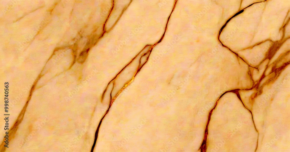 Poster a close-up view of a marble surface with a textured, marbled pattern of light and dark brown hues.