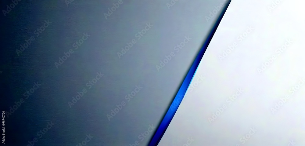 Aufkleber a minimalist design with a gray background and a blue diagonal line running across it, creating a sense of depth and dimension