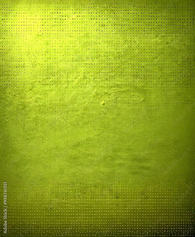 Aufkleber a textured green surface with small holes or dots evenly distributed across it, creating a pattern that resembles a perforated or perforated surface
