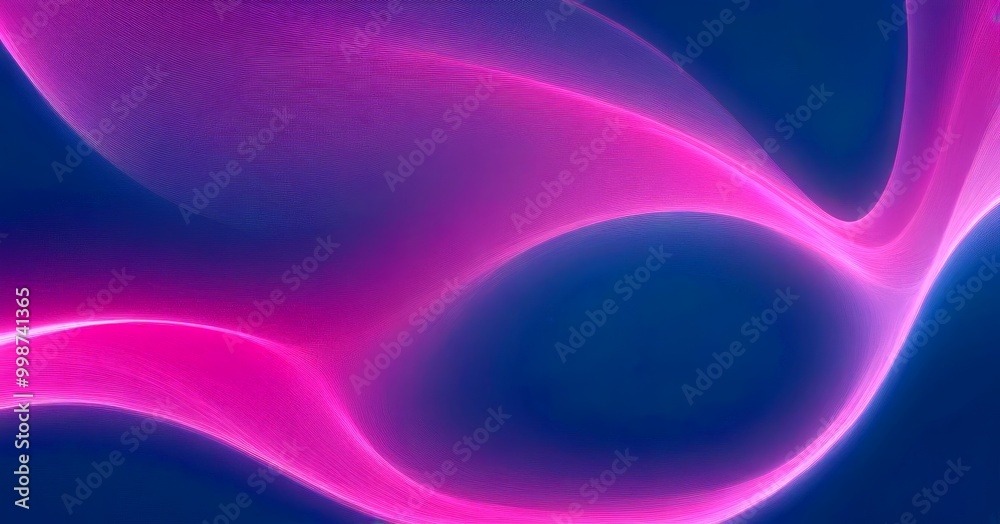 Poster a vibrant abstract design with pink and purple hues, creating a dynamic and visually striking composition