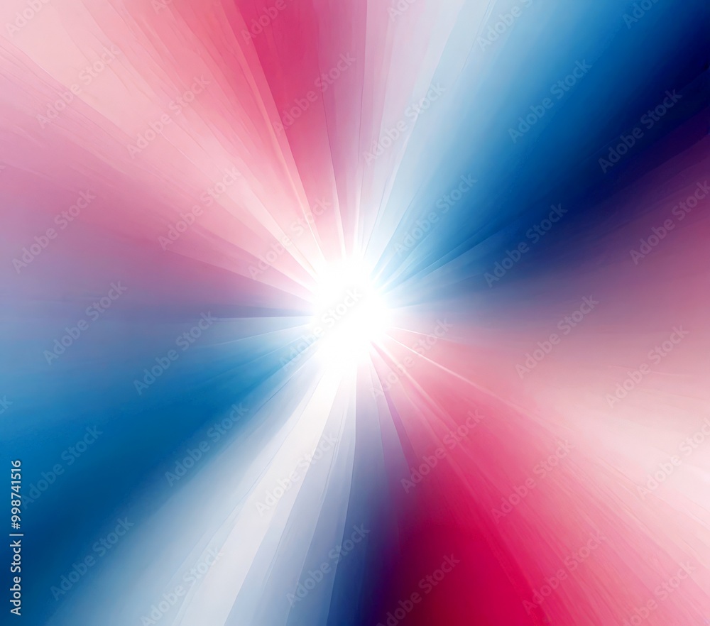 Fototapete a vibrant abstract background with a gradient of pink, blue, and white colors, creating a dynamic and visually striking effect