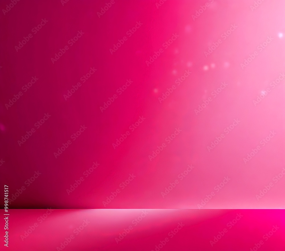 Aufkleber a gradient background transitioning from a deep pink at the top to a lighter shade at the bottom, with a subtle shimmer effect