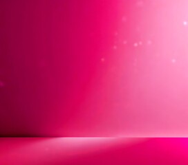 a gradient background transitioning from a deep pink at the top to a lighter shade at the bottom, with a subtle shimmer effect