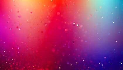 Obraz premium a vibrant gradient background with a gradient of colors transitioning from red to blue, with scattered white dots and a subtle shimmering effect.