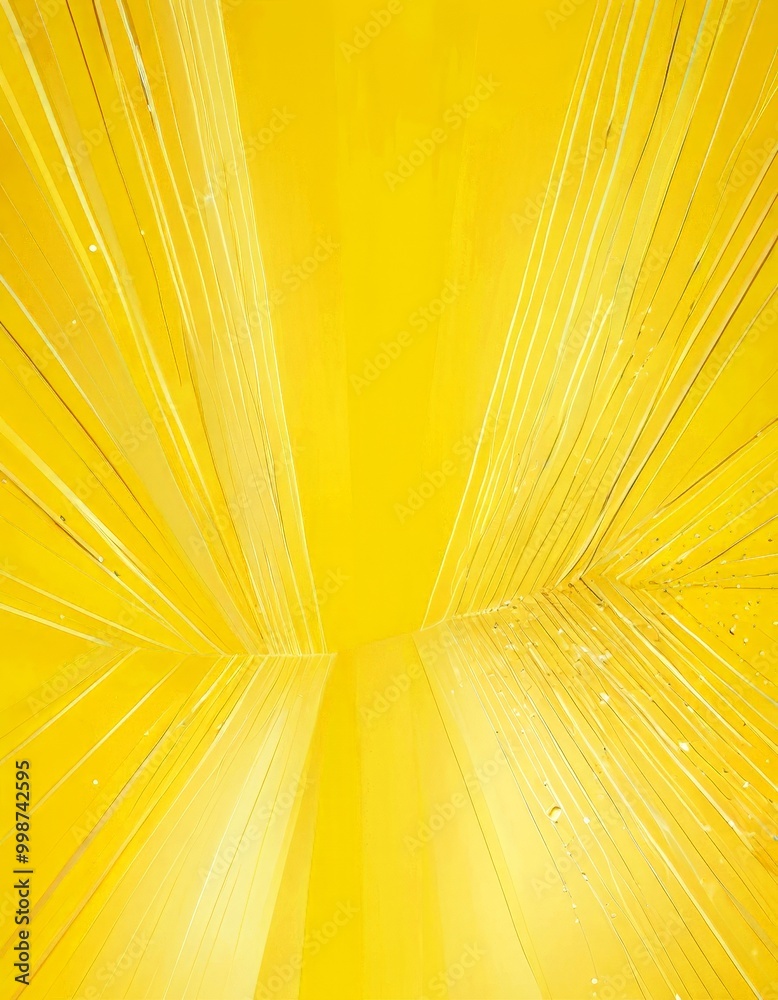 Aufkleber a vibrant abstract composition of intersecting lines and rays of yellow, creating a dynamic and visually striking effect