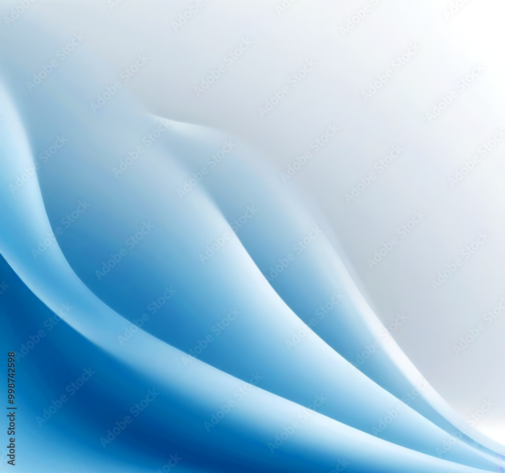 Poster a gradient of blue and white colors, with the blue hue transitioning from a lighter shade at the top