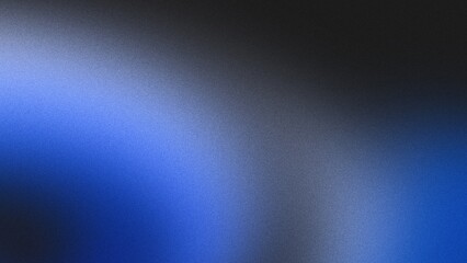 Abstract poster header featuring a grainy gradient with a noisy blue, black, and white texture, designed as a backdrop.