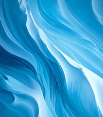 Obraz premium a captivating abstract pattern of blue and white hues, reminiscent of the natural beauty found in ice formations or the ocean's waves The pattern is