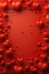 Obraz premium Valentine's Day heart pattern illustration