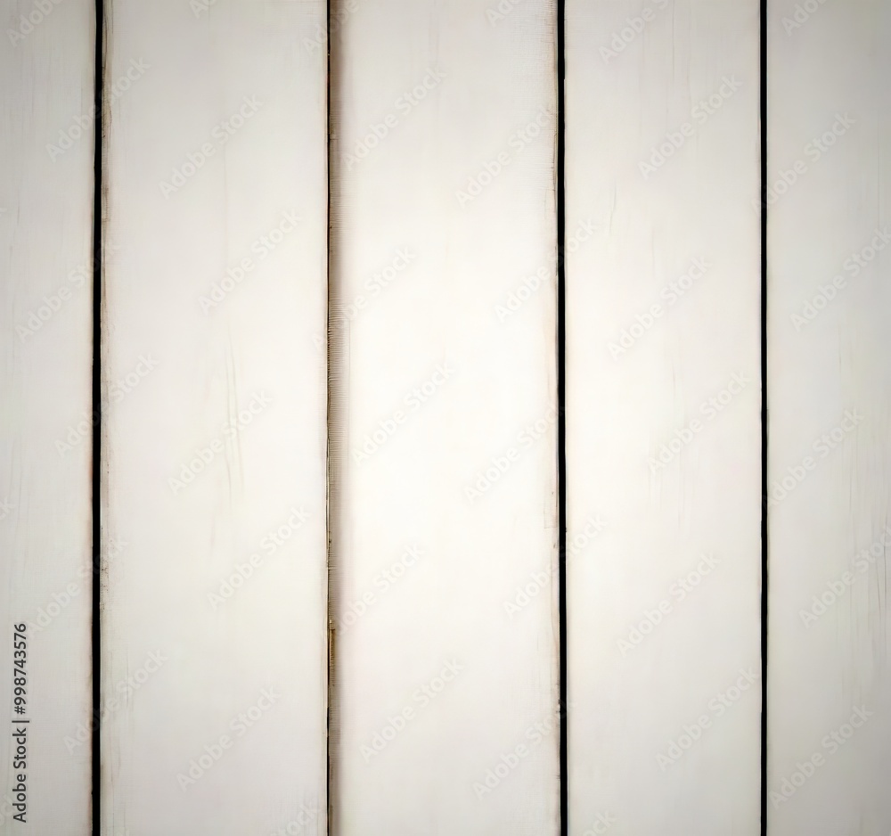 Poster A close-up view white wooden panel, with vertical lines running across it, creating a textured and uniform appearance