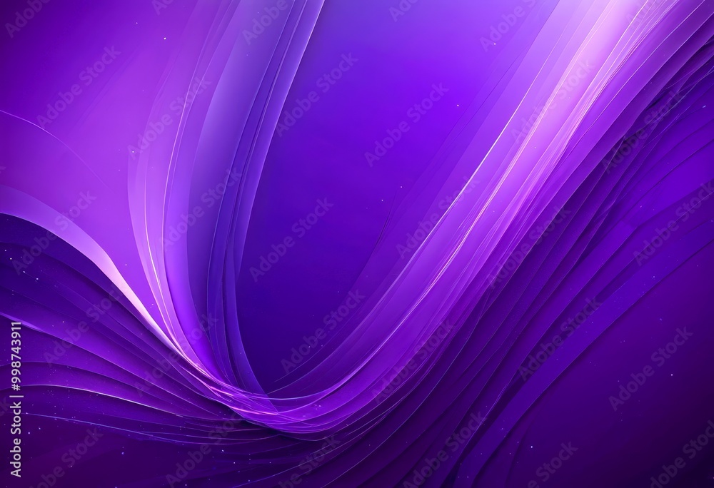 Poster a purple abstract background with curved lines and a gradient effect, creating a sense of movement and depth