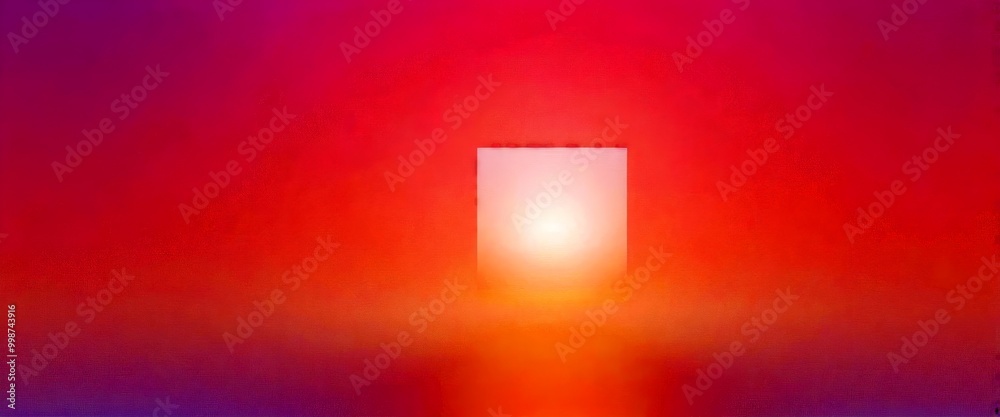 Aufkleber a soft gradient background transitioning from pink to purple, with a white rectangular shape in the center