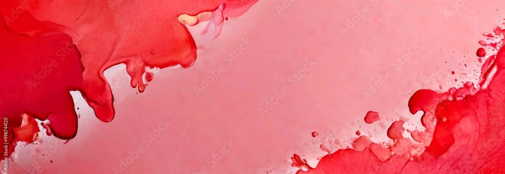 Poster a pinkish-red abstract background with a gradient effect, resembling a watercolor painting The edges of the are slightly blurred, adding a sense of depth and movement