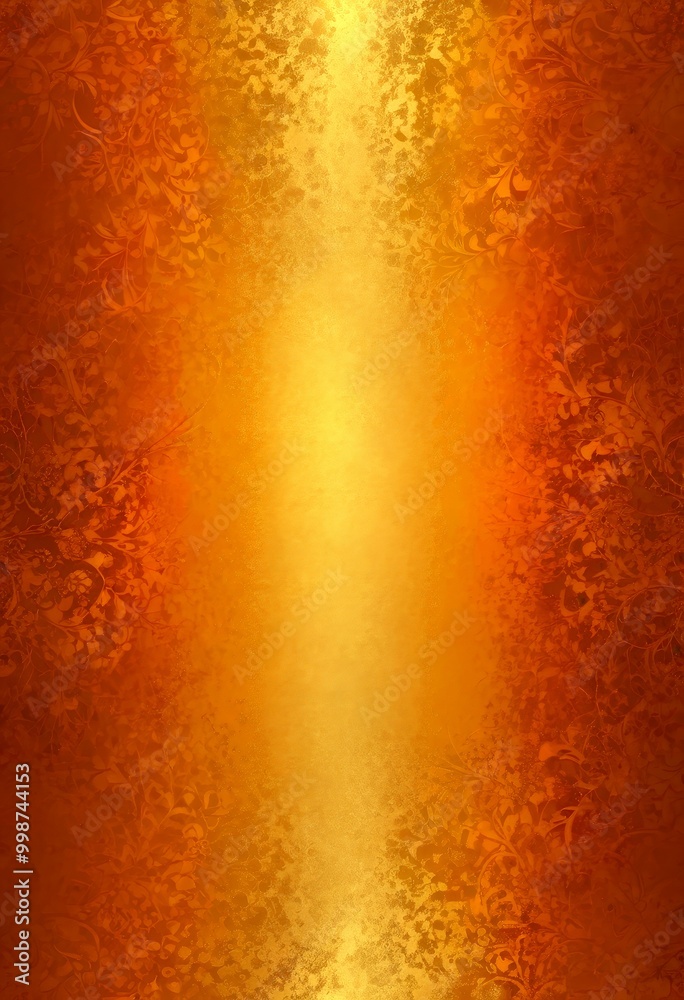 Poster a vibrant, abstract background with a gradient of warm colors, predominantly orange and brown, creating a sense of depth and texture The pattern is reminiscent of a