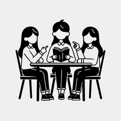 Effective Study Group Dynamics Illustration