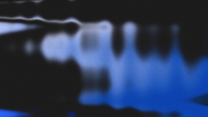 Grainy psychedelic gradient background with abstract blue, black, and white noisy texture, perfect for a poster header or banner design