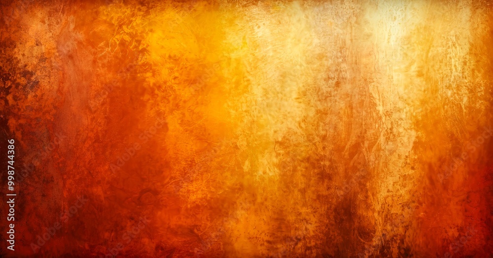 Poster a textured, abstract background with a gradient of warm colors, transitioning from a deep orange at the top to a lighter yellow at the bottom The textured surface adds a sense