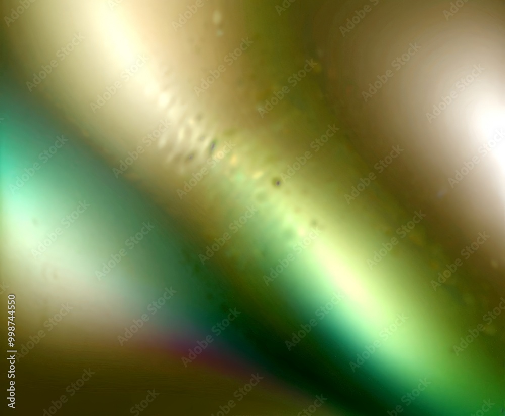 Aufkleber a blurred, abstract representation rainbow, with a gradient of colors transitioning from green to ye