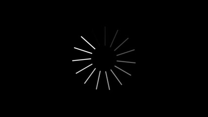 Circle loading animation. Progress bar , Waiting Spinning , Loading concept.  Motion graphic and animation background .