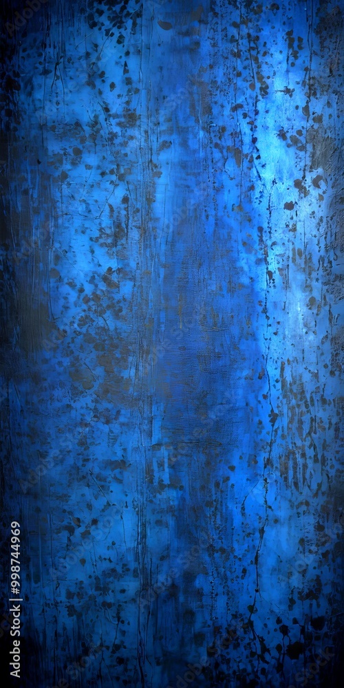 Leinwandbilder a dark blue, textured background with a vertical line running through the center, creating a sense of depth and movement