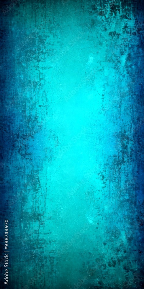 Poster a textured, gradient background with a gradient of blue and green hues, creating a serene and calming atmosphere
