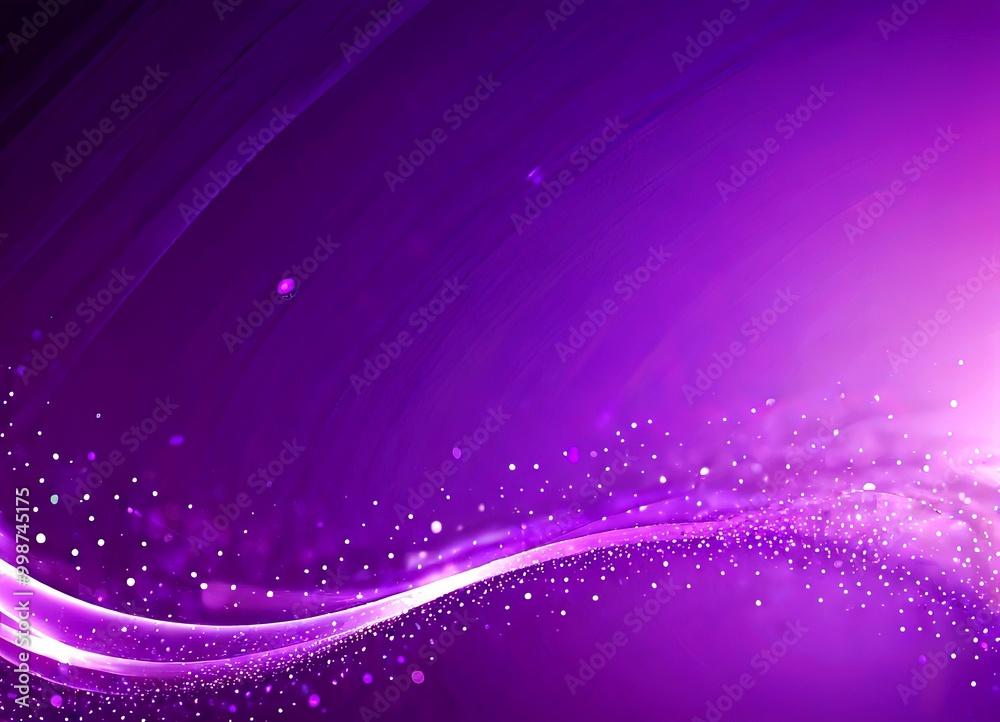 Aufkleber a purple gradient background with a wave-like pattern and sparkling white dots scattered throughout