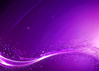 Obraz premium a purple gradient background with a wave-like pattern and sparkling white dots scattered throughout