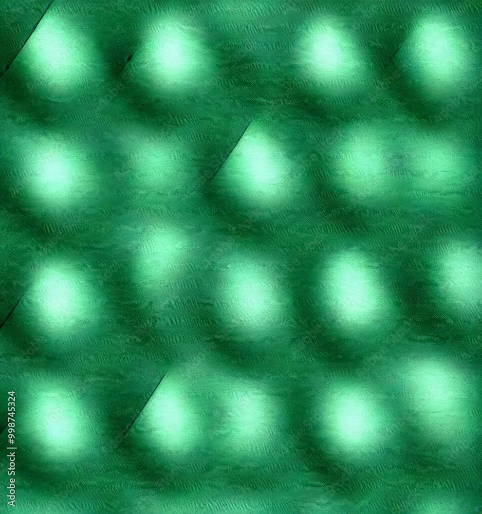 Poster a blurred green background with a repeating pattern of circles, creating a sense of depth and movement