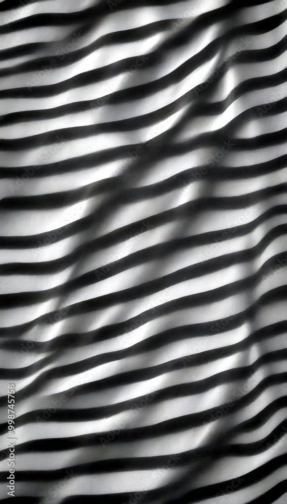 Poster a black and white photograph textured surface with a repeating pattern of diagonal lines, creating a sense of movement and depth