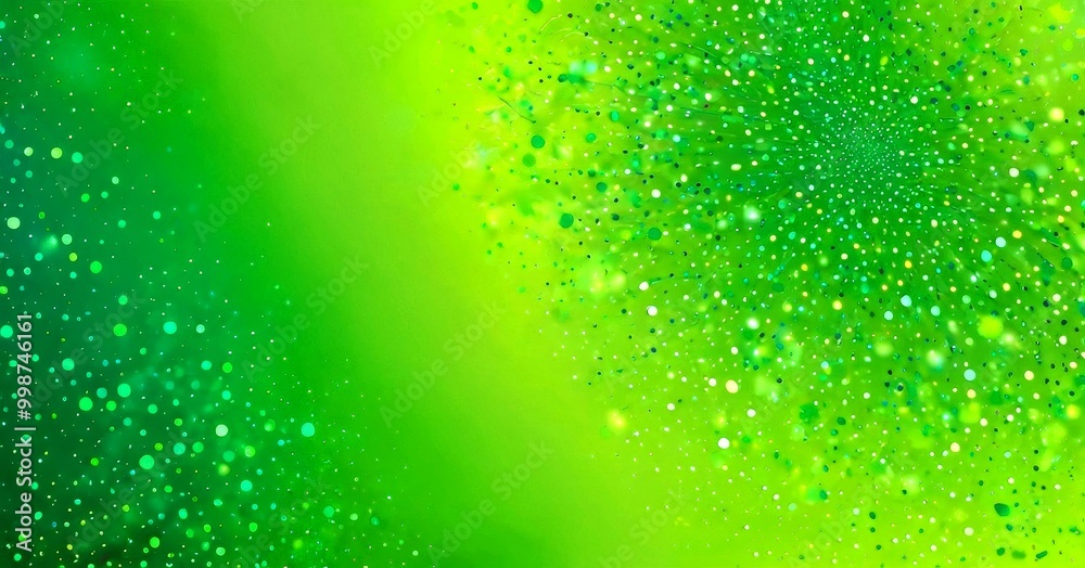 Poster a vibrant abstract background with a gradient of green and white, creating a sense of depth and movement The left side of dominated by a darker green hue, while