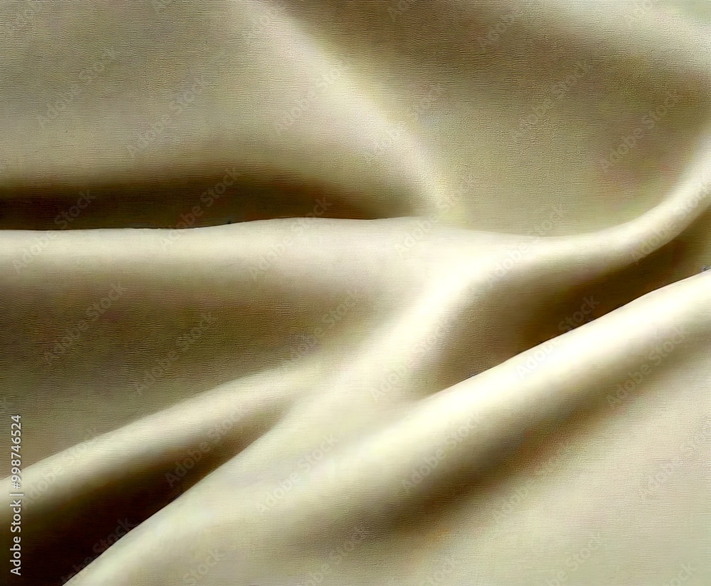 Poster a close-up view white fabric, likely silk, with a smooth, flowing texture the fabric appears to be c