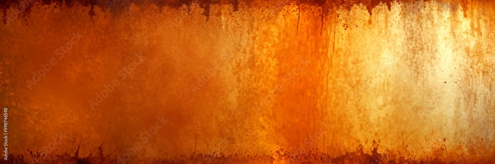 Aufkleber a textured, aged surface with a gradient of warm colors, including shades of orange, brown, and red,