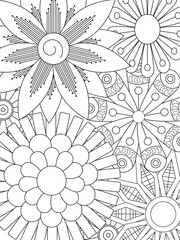 Flowers Coloring Pages For Adules