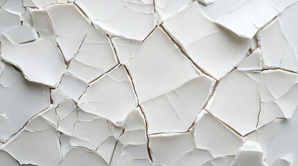 Cracked White Surface Texture for Artistic Backgrounds