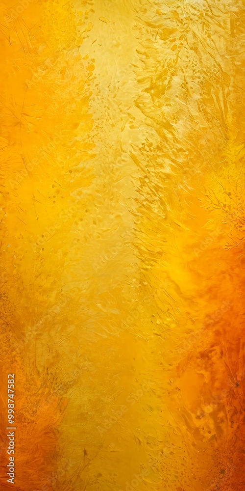 Poster a textured abstract background with a gradient of warm colors, predominantly yellow and orange, creating a sense of depth and movement