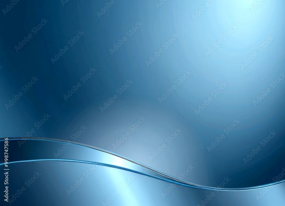 Poster a gradient background transitioning from a deep blue at the top to a lighter shade at the bottom, with a subtle wave-like pattern in the center