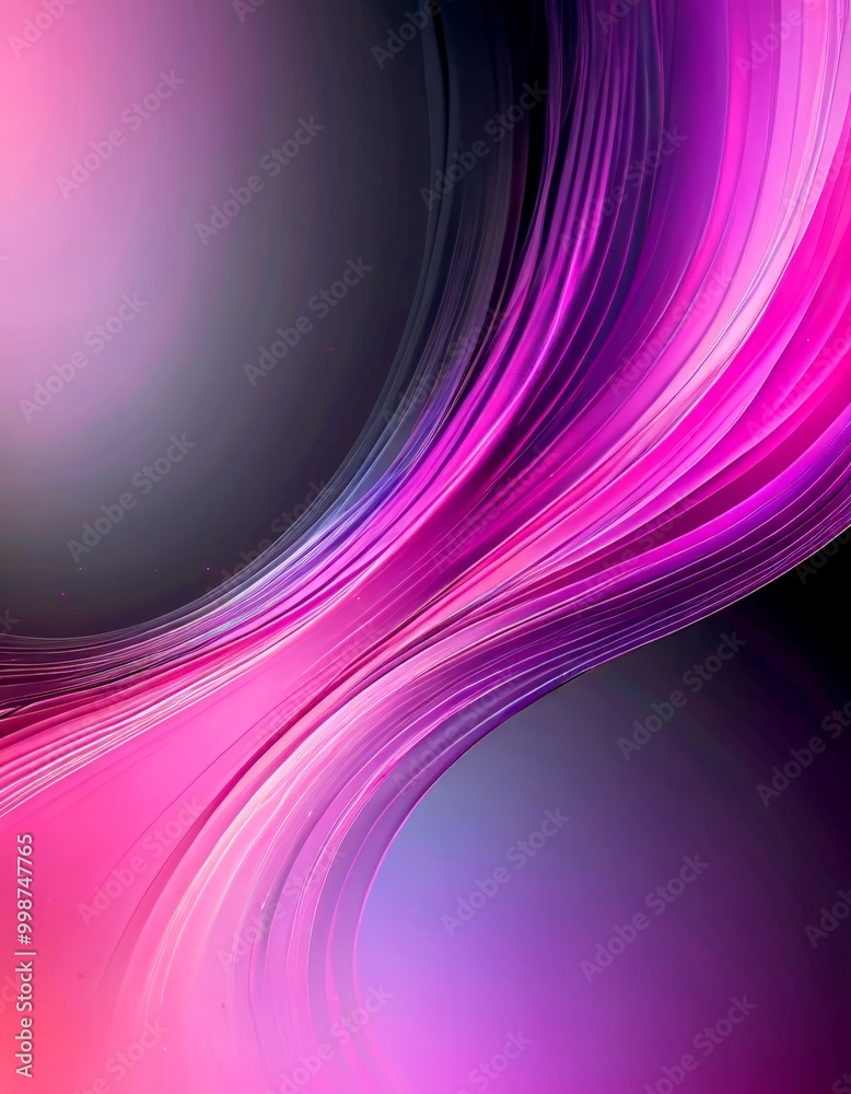 Poster a gradient of pink and purple hues, with the colors transitioning from a deep purple at the top to a