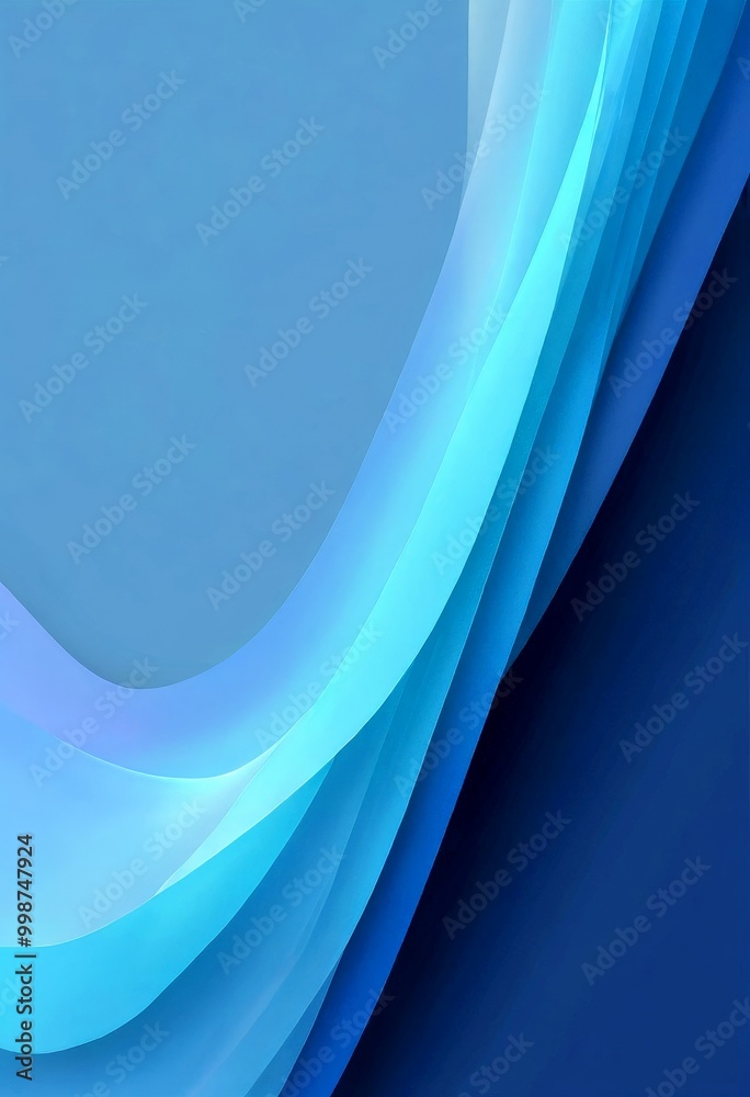 Poster a gradient of blue and white colors, with the blue and white colors transitioning smoothly from left to right, creating a sense of movement and fluidity