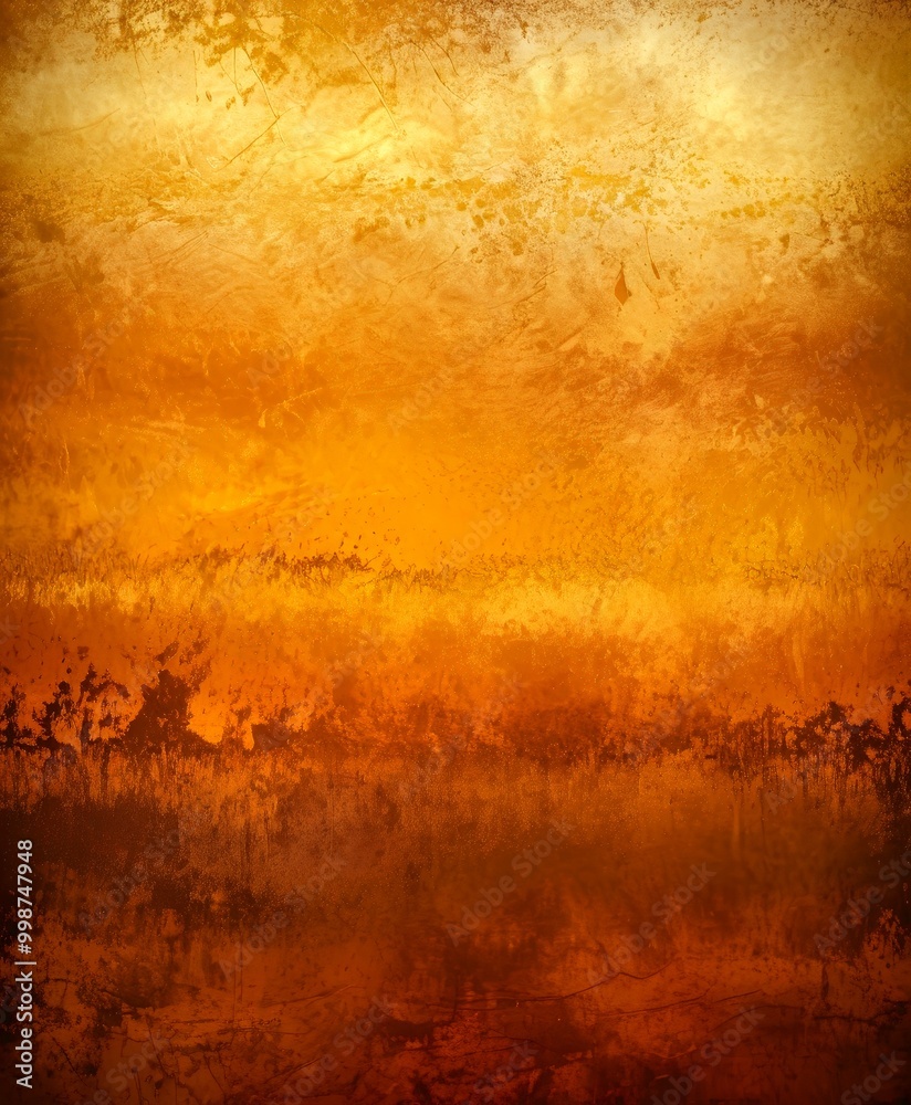 Poster a textured, gradient background with a warm, earthy color palette the top half of dominated by a dee
