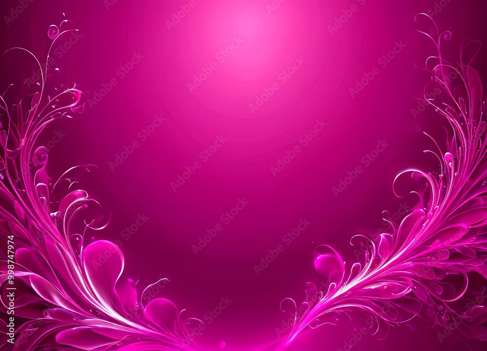 Leinwandbilder a vibrant, abstract design with a gradient background transitioning from a deep purple at the top to a lighter shade at the bottom The design is composed of curved lines