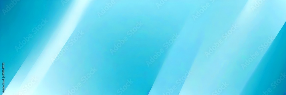 Poster a gradient background transitioning from a light blue at the top to a darker blue at the bottom, with a diagonal line of white light shining down on the right side