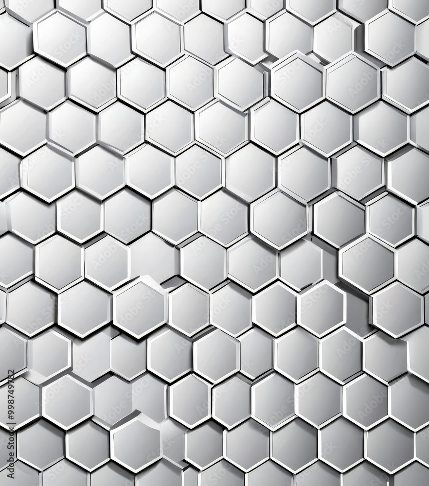 Aufkleber a repeating pattern of white hexagonal shapes arranged in a grid-like fashion, creating a visually striking and geometric design