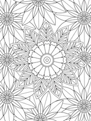 Flowers Coloring Pages For Adules