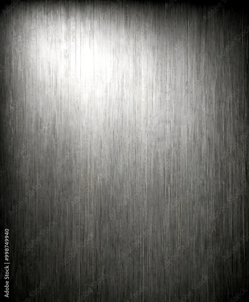 Leinwandbilder A monochromatic wooden surface, with vertical lines and a subtle shadow effect, creating a textured and grainy appearance