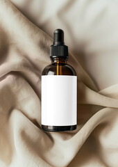Fototapeta premium Dropper bottle label png product mockup, transparent design