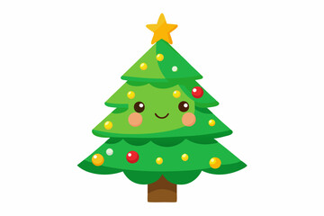 cheerful Christmas tree color